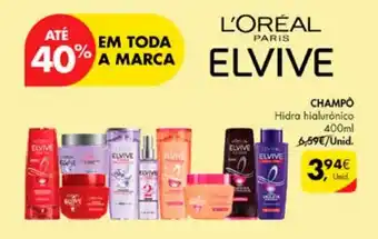 Pingo Doce CHAMPÔ Hidra hialurónico 400ML promoção