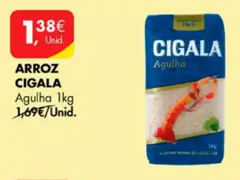 Pingo Doce ARROZ CIGALA Agulha 1kg promoção