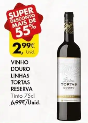 Pingo Doce VINHO DOURO LINHAS TORTAS RESERVA Tinto 75cl promoção