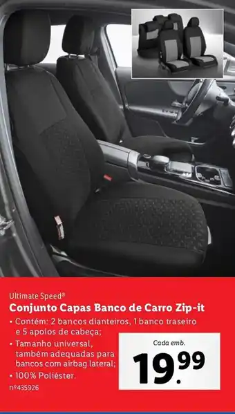 Ultimate Speed Conjunto Capas Banco de Carro Zip-it