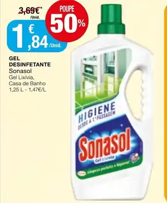 Intermarché Gel Desinfetante Sonasol 1,25L promoção