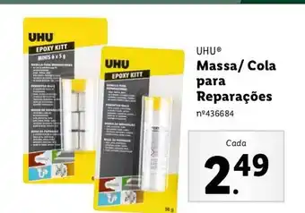 Lidl UHU Massa/ Cola para Reparações promoção