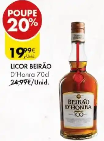 Pingo Doce LICOR BEIRÃO D'Honra 70cl promoção
