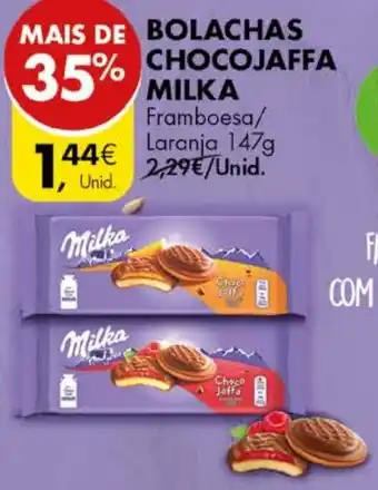 Pingo Doce BOLACHAS CHOCOJAFFA Milka 147g promoção