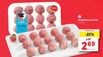 Lidl Almôndegas Mistas Emb. 375 g promoção