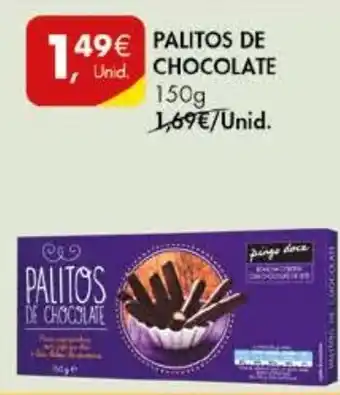 Pingo Doce PALITOS DE CHOCOLATE 150g promoção