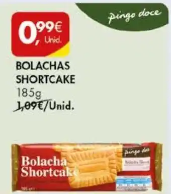 Pingo Doce BOLACHAS SHORTCAKE 185g promoção