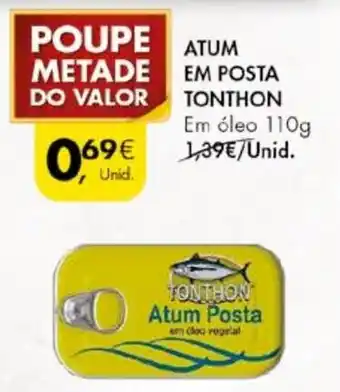 Pingo Doce ATUM EM POSTA TONTHON Em óleo 110g promoção