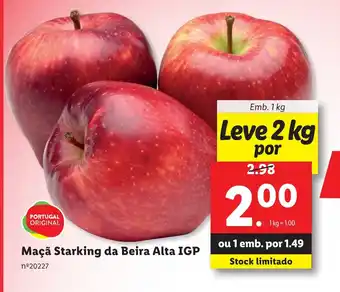 Lidl Maçã Starking da Beira Alta IGP Emb. 1 kg promoção