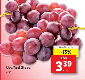 Lidl Uva Red Globe Vendido ao kg promoção