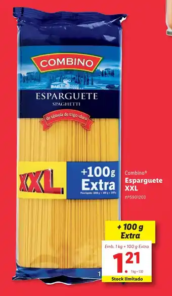 Lidl COMBINO Esparguete XXL promoção