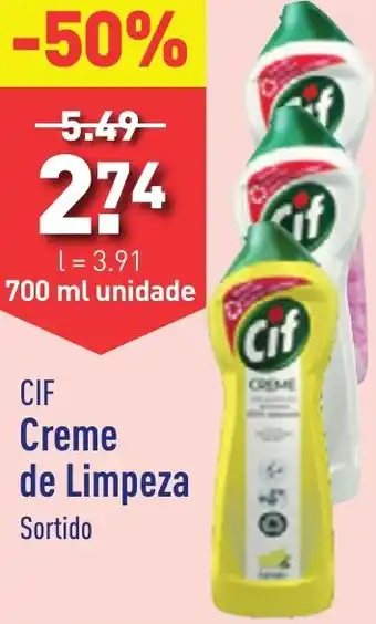 ALDI CIF Creme de Limpeza 700ml promoção