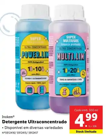 Lidl Inokem Detergente Ultraconcentrado promoção