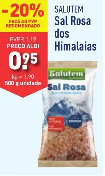 ALDI Salutem Sal Rosa dos Himalaias 500g promoção