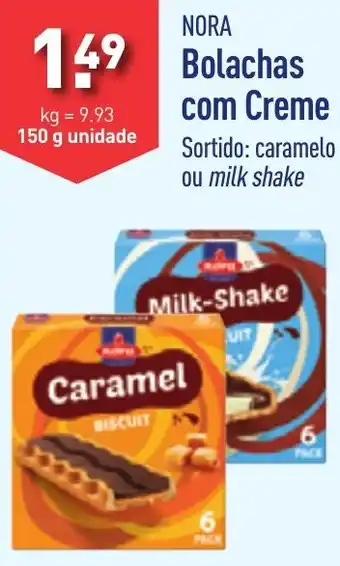 ALDI NORA Bolachas com Creme 150g promoção
