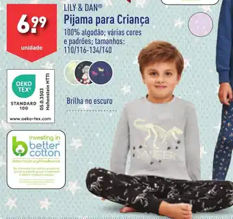 ALDI LILY & DAN Pijama para Criança promoção
