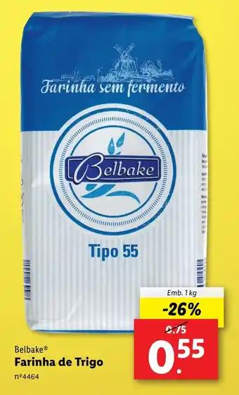 Lidl Belbake Farinha de Trigo Emb. 1 kg promoção