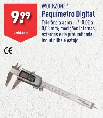 ALDI WORKZONE Paquímetro Digital promoção