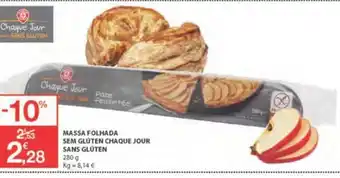 E.Leclerc Massa Folhada sem Glúten Chaque Jour Sana Glúten 280g promoção