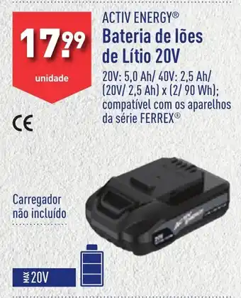ACTIV ENERGY Bateria de lões de Lítio 20V