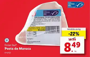 Lidl Ocean Sea Posta de Maruca Vendido ao kg promoção