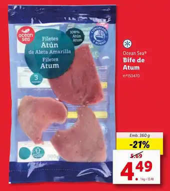 Lidl Ocean Sea Bife de Atum Emb. 360 g promoção