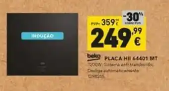 Radio Popular Beko PLACA HII 64401 MT promoção