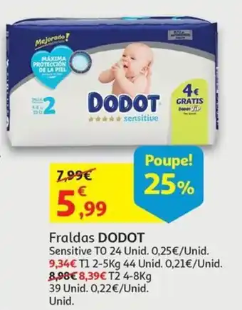 Auchan Fraldas DODOT promoção