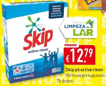 Bolama Skip pó active clean (fórmula portuguesa) 76 doses promoção
