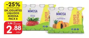 Minipreço EM IOGURTES LÍQUIDOS MIMOSA PACK 8 promoção