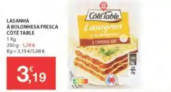 E.Leclerc Lasanha á Bolonhesa Fresca Côtê Table 1kg promoção