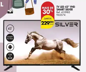 Pingo Doce TV LED 43" FHD SMART SILVER promoção