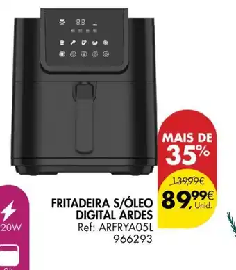 Pingo Doce FRITADEIRA S/ÓLEO DIGITAL ARDES promoção