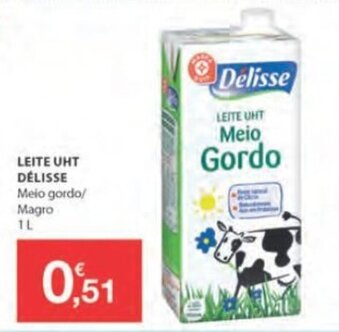 E.Leclerc Leite UHT Delisse 1L promoção