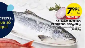 Pingo Doce SALMÃO INTEIRO PEQUENO 500g-3kg promoção