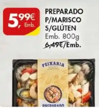 Pingo Doce PREPARADO P?/ MARISCO S/GLÚTEN Emb. 800g promoção