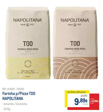 Makro Farinha p/Pizza TOO NAPOLITANA 10KG promoção