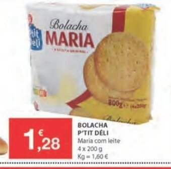 E.Leclerc Bolacha P'Tit Déli 4x200g promoção