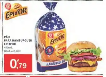 E.Leclerc Pão para Hamburguer Epi d'Or 4 Unid promoção