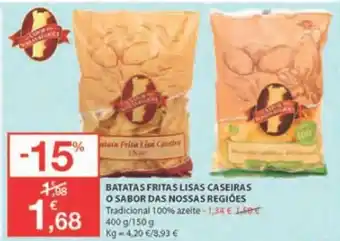 Batatas Fritas Lisas Caseiras O Sabor Das Nossas Regioes