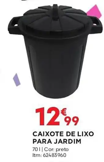 Bricomarché CAIXOTE DE LIXO PARA JARDIM promoção