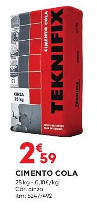 Bricomarché CIMENTO COLA 25kg promoção