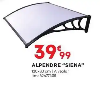 Bricomarché ALPENDRE "SIENA" 120x80 cm | Alveolar Itm: 62477435 promoção