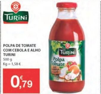 E.Leclerc Polpa de TOmate com Cebola e Alho Turini 500g promoção