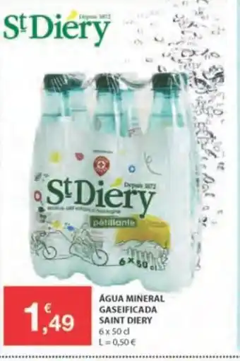 E.Leclerc Água Mineral Gaseificada Saint Diery 6x50cl promoção
