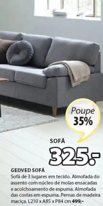 JYSK Gedved Sofa 210x85x84cm promoção