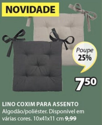 JYSK Lino Coxim para Assento 10x41x11cm promoção