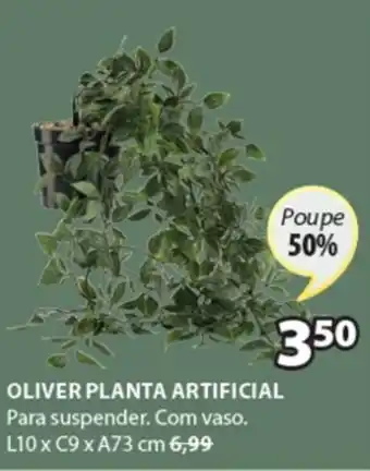 Oliver Planta Artificial 10x9x73cm