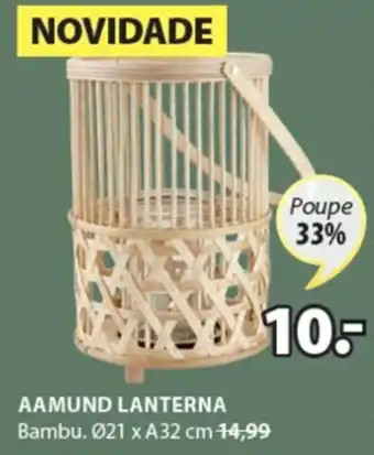 JYSK Aamund Lanterna 21x32cm promoção