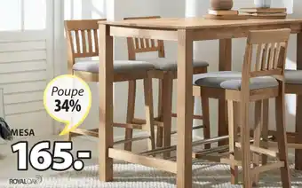 JYSK Royal Oak Fauske Mesa de Bar 70x115x95cm promoção